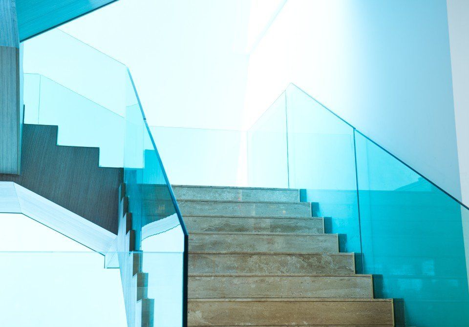 pannelli in vetro per scale