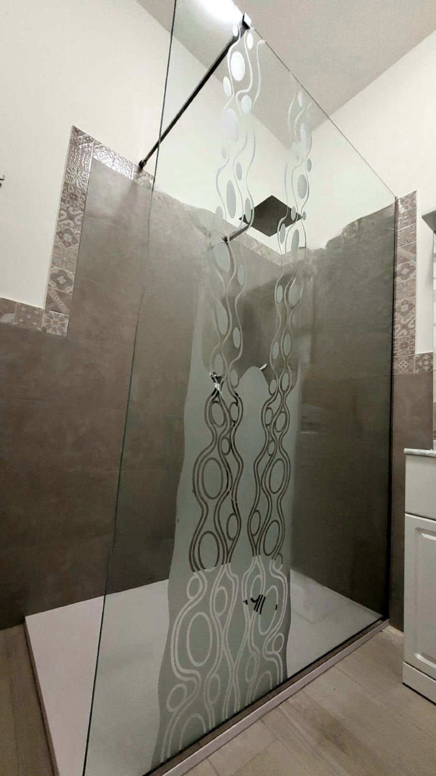 porta doccia in vetro temperato