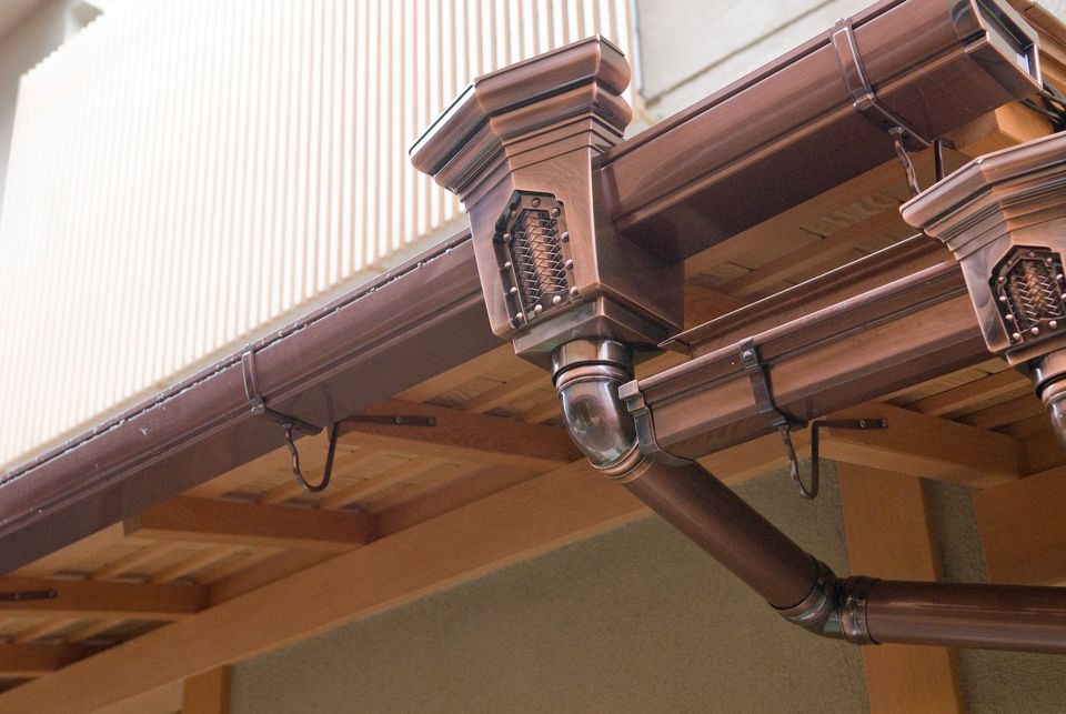 Custom Copper Gutters by Hill Country Metal Roofing Supply
