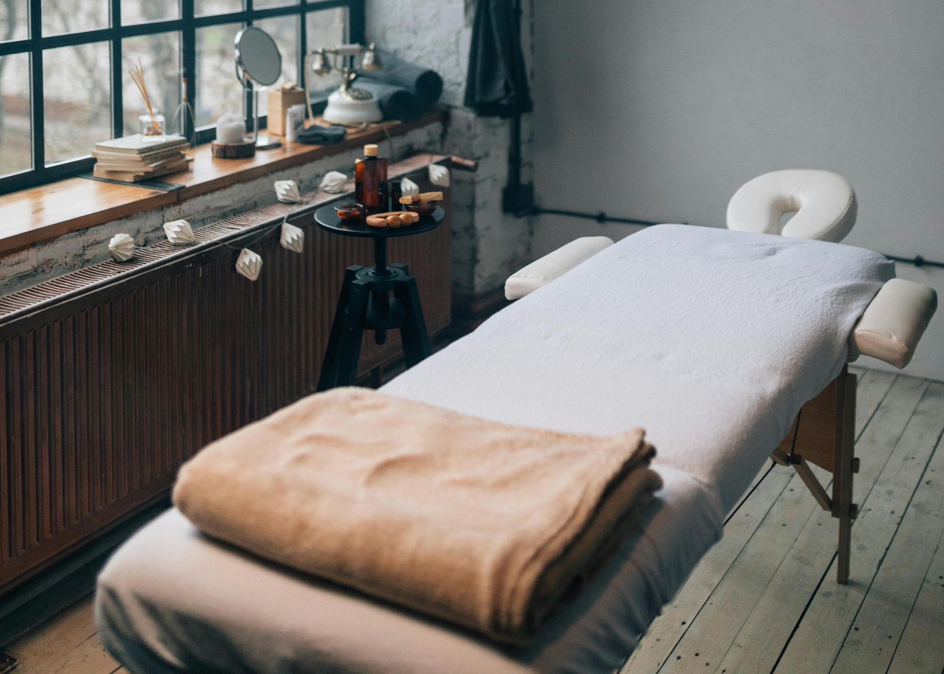 cozy bedroom with close up of bed with a warm winter blanket on it