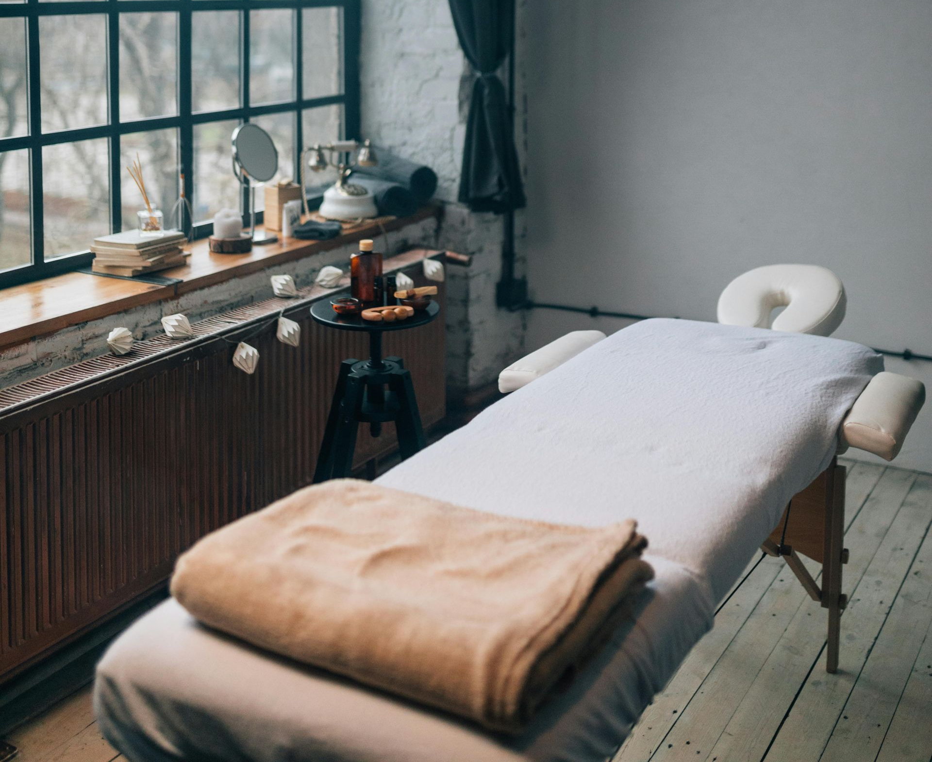 cozy bedroom with close up of bed with a warm winter blanket on it