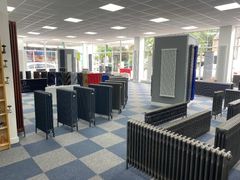 Hundreds of column radiators on display