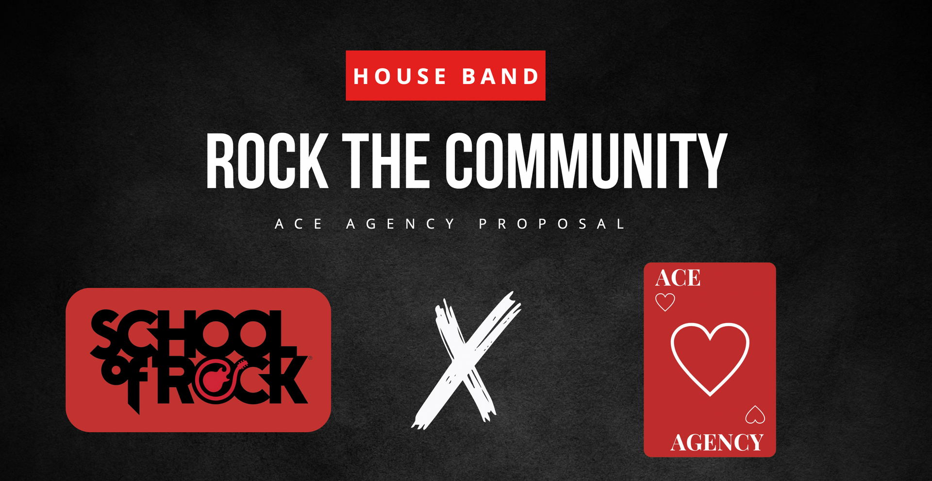 A poster that says rock the community on it