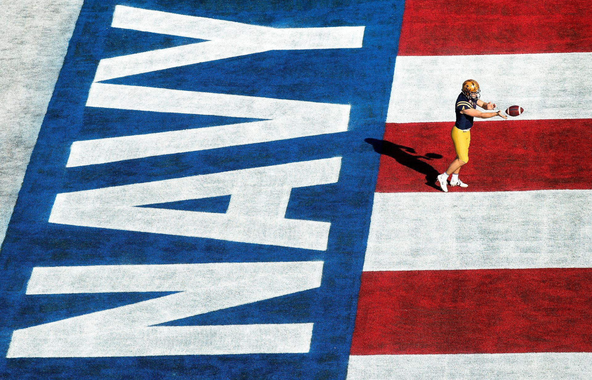 The Navy Liberty Bowl aerial angle