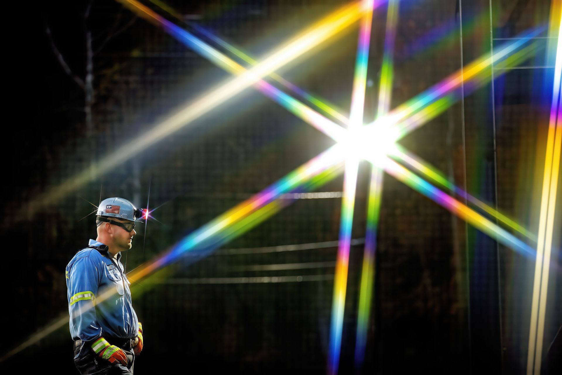 Production team member in active manufacturing environment, overseeing industrial operations in action.