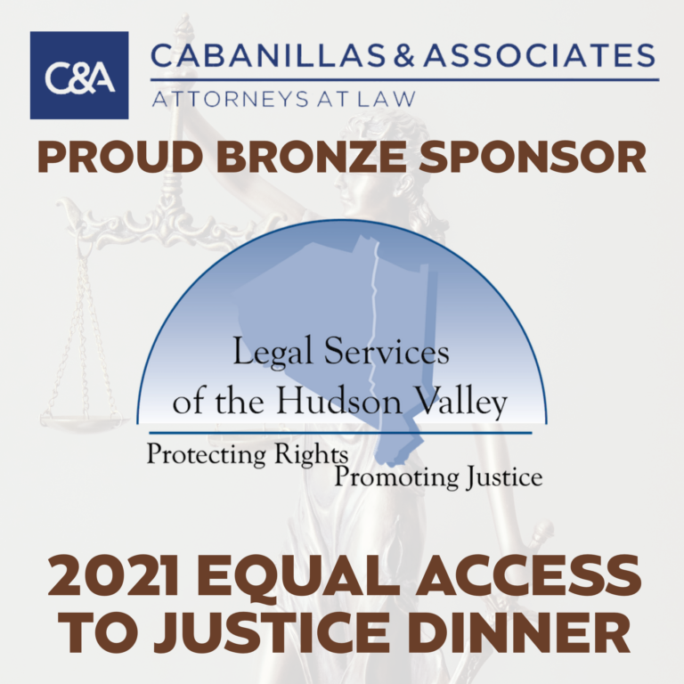 A proud bronze sponsor for legal services of the hudson valley