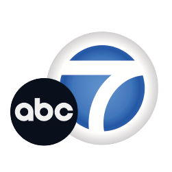 The abc 7 logo is on a white background
