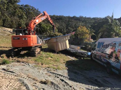 Excavator — Site Leveling in Kendall, NSW