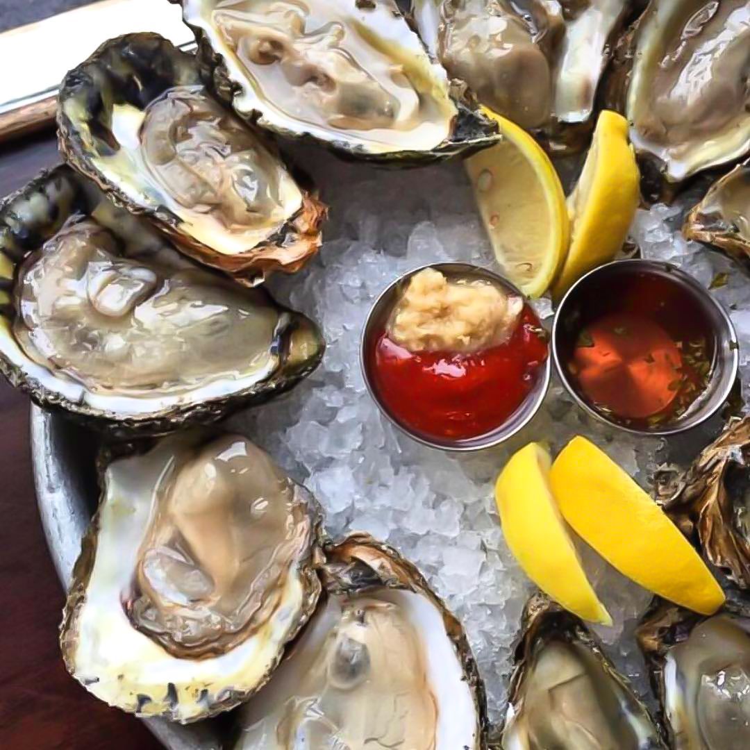 A plate of oysters from 1920 Tavern in Roswell