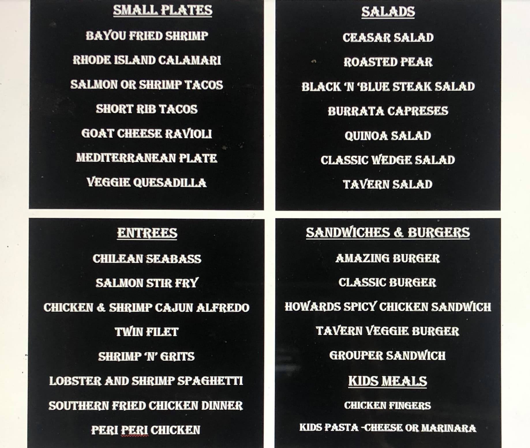 Takeout Menu