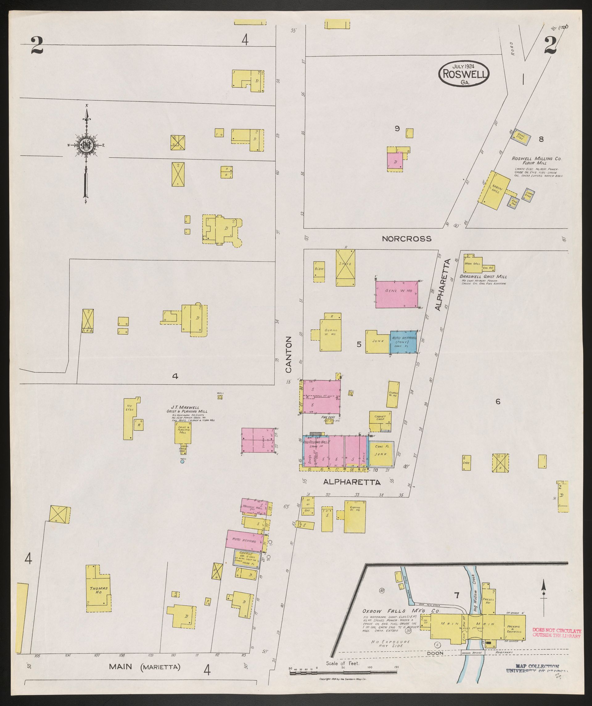 Historical Map of Downtown Roswell Historical Map of Downtown Roswell