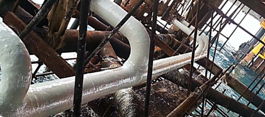 Features:
Versatile Application: Effective for a wide range of materials, including steel pipes, concrete reservoirs, and wastewater treatment systems.
Non-Destructive Rehabilitation: Prioritizes the integrity of existing structures while restoring functionality, minimizing disruption to operations.
Long-Lasting Solutions: Utilizes advanced composite materials and techniques for durable repairs.
Cost-Effective: Reduces costs associated with complete replacements by extending the life of existing infrastructure.
Applications:
Steel Pipe Rehabilitation: Repairing leaks and damage in steel pipes to restore flow.
Reservoir Repairs: Addressing issues in water storage tanks and reservoirs.
Concrete Restoration: Specializing in repairs for concrete systems, particularly in wastewater treatment plants.
Benefits:
Prevents chemical and oil leakage, safeguarding the environment.
Ensures durability and resilience in high temperature and high pressure at hydrocarbon, Brine and acidic conditions.
Minimizes downtime with fast and efficient repair systems.