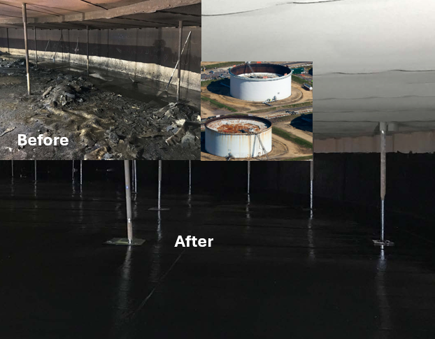 Features:
Versatile Application: Effective for a wide range of materials, including steel pipes, concrete reservoirs, and wastewater treatment systems.
Non-Destructive Rehabilitation: Prioritizes the integrity of existing structures while restoring functionality, minimizing disruption to operations.
Long-Lasting Solutions: Utilizes advanced composite materials and techniques for durable repairs.
Cost-Effective: Reduces costs associated with complete replacements by extending the life of existing infrastructure.
Applications:
Steel Pipe Rehabilitation: Repairing leaks and damage in steel pipes to restore flow.
Reservoir Repairs: Addressing issues in water storage tanks and reservoirs.
Concrete Restoration: Specializing in repairs for concrete systems, particularly in wastewater treatment plants.
Benefits:
Prevents chemical and oil leakage, safeguarding the environment.
Ensures durability and resilience in high temperature and high pressure at hydrocarbon, Brine and acidic conditions.
Minimizes downtime with fast and efficient repair systems.

