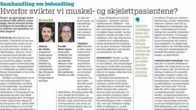 Kronikk i Dagens medisin om samarbeid i primærhelsetjenesten Kronikk i Dagens medisin om samarbeid i primærhelsetjenesten
