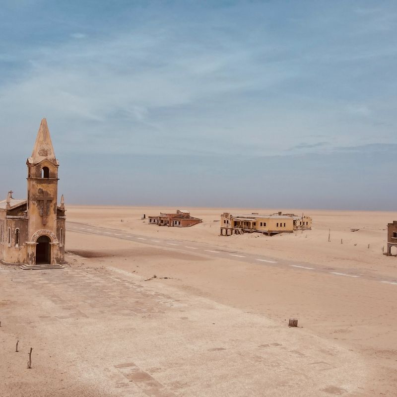 Road Trip Through the Namib Desert – Drive through Angola’s portion of the Namib Desert, with vast sand dunes, unique flora, and the remote beauty of Iona National Park.