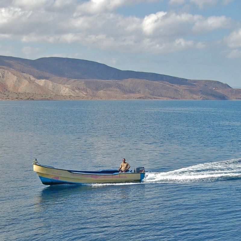 Djibouti's striking landscapes with salt lakes, volcanic formations, and coastal shores. 