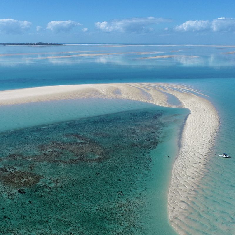 Turquoise waters and pristine beaches of Mozambique