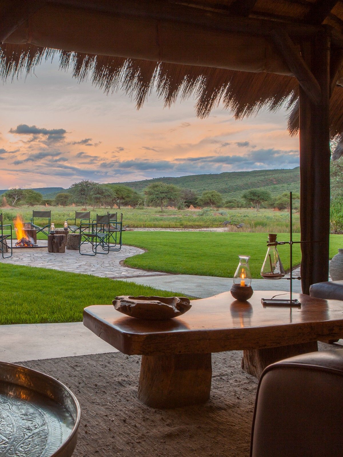 Enjoy the comfort of the Okonjima bush camp, located within the protected wilderness area of the  Okonjima Nature Reserve,