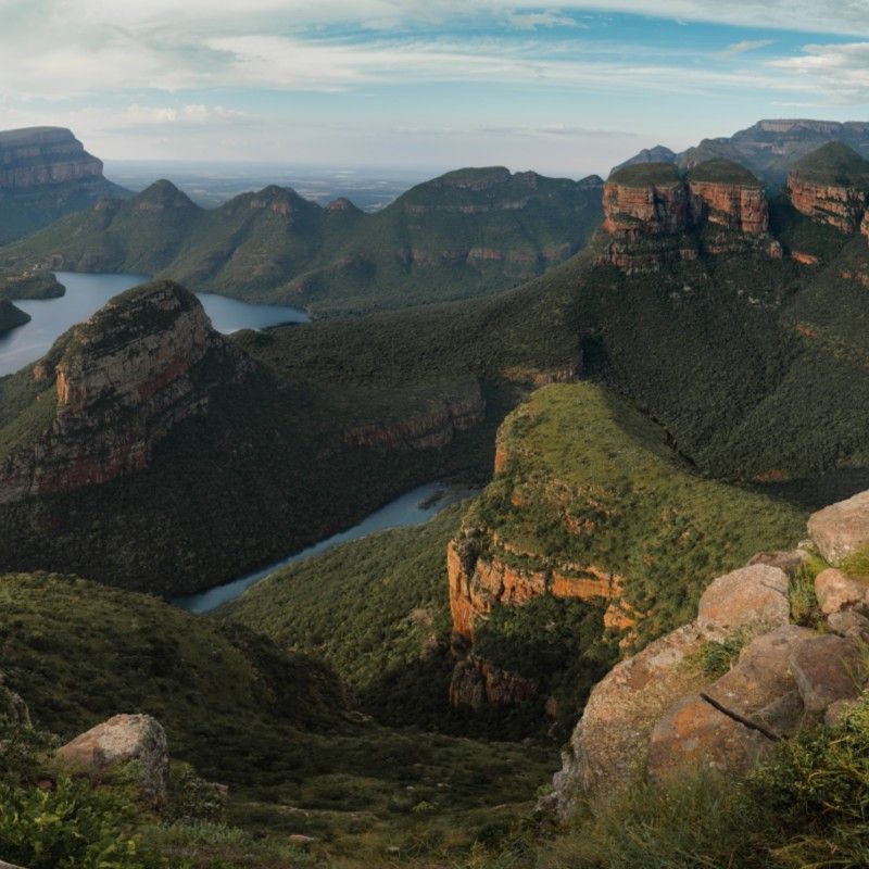 Breathtaking scenery of blyde river canyon in Mpumalanga province of South Africa