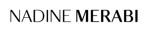 NADINE MERABI in a sans-serif font, simple black and white text on a white background.