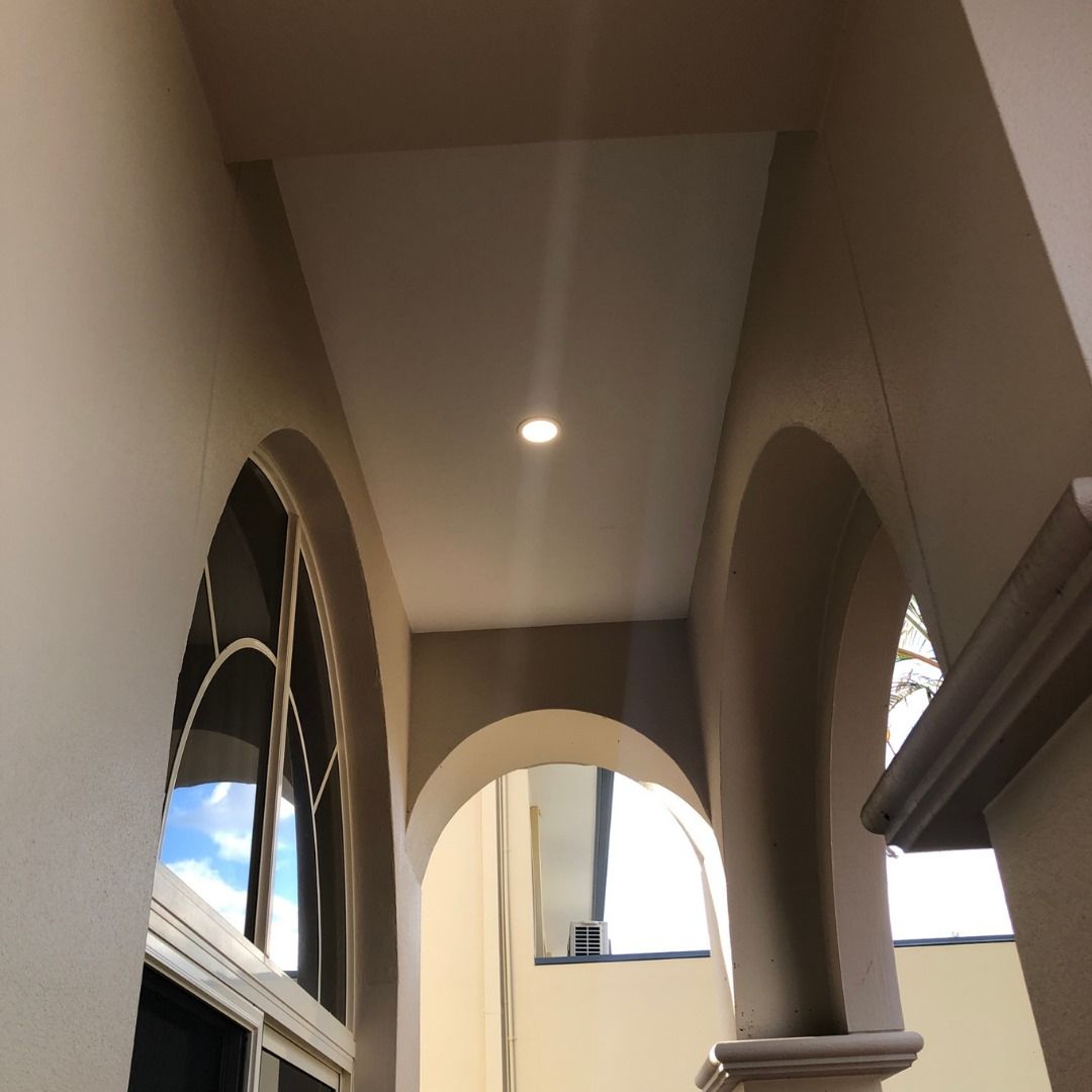 Looking Up At The Ceiling Of A Building With Arches — Joyner Electrical Pty Ltd In Carrara, QLD