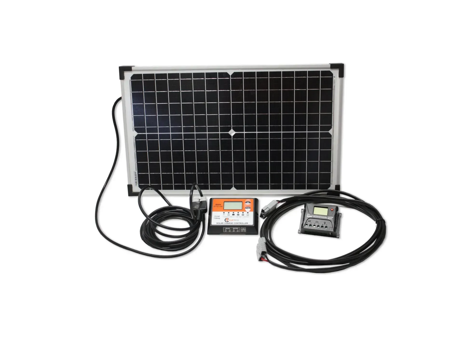 A Solar Panel With a Charger — Rainbow Beach 4x4 Accessories in Rainbow Beach, QLD