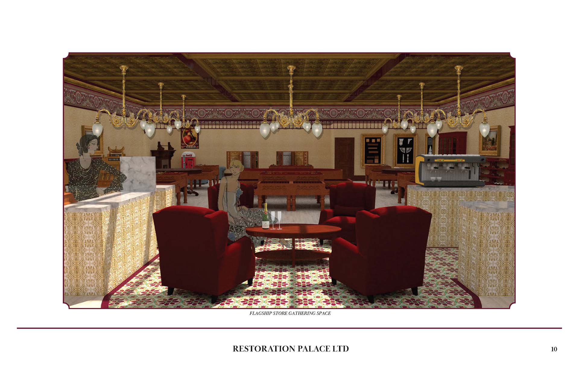 Restoration Palace Gathering Place — Oakland, CA — Gaslight Interiors