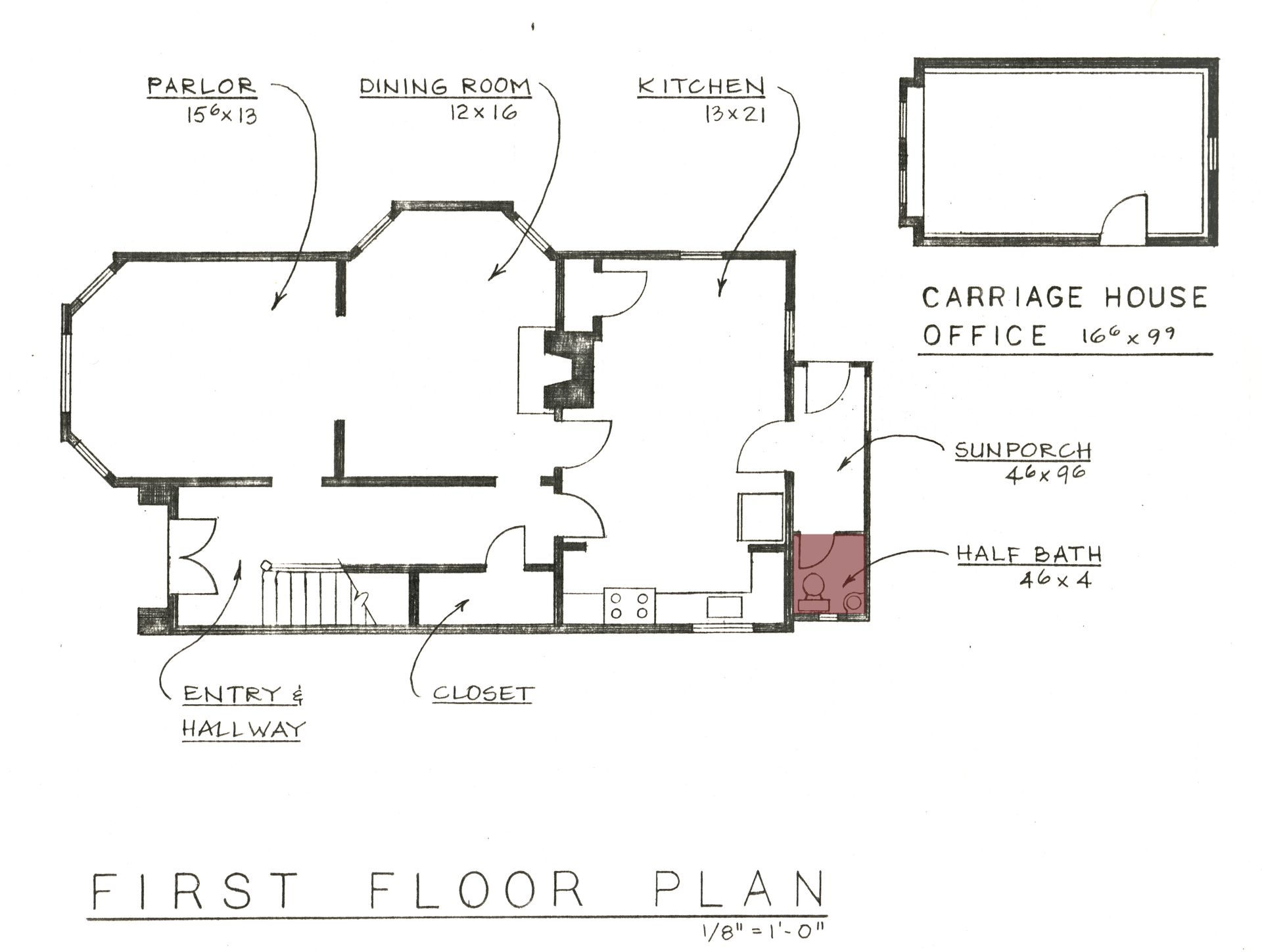 Bathroom Floor Plan — Oakland, CA — Gaslight Interiors