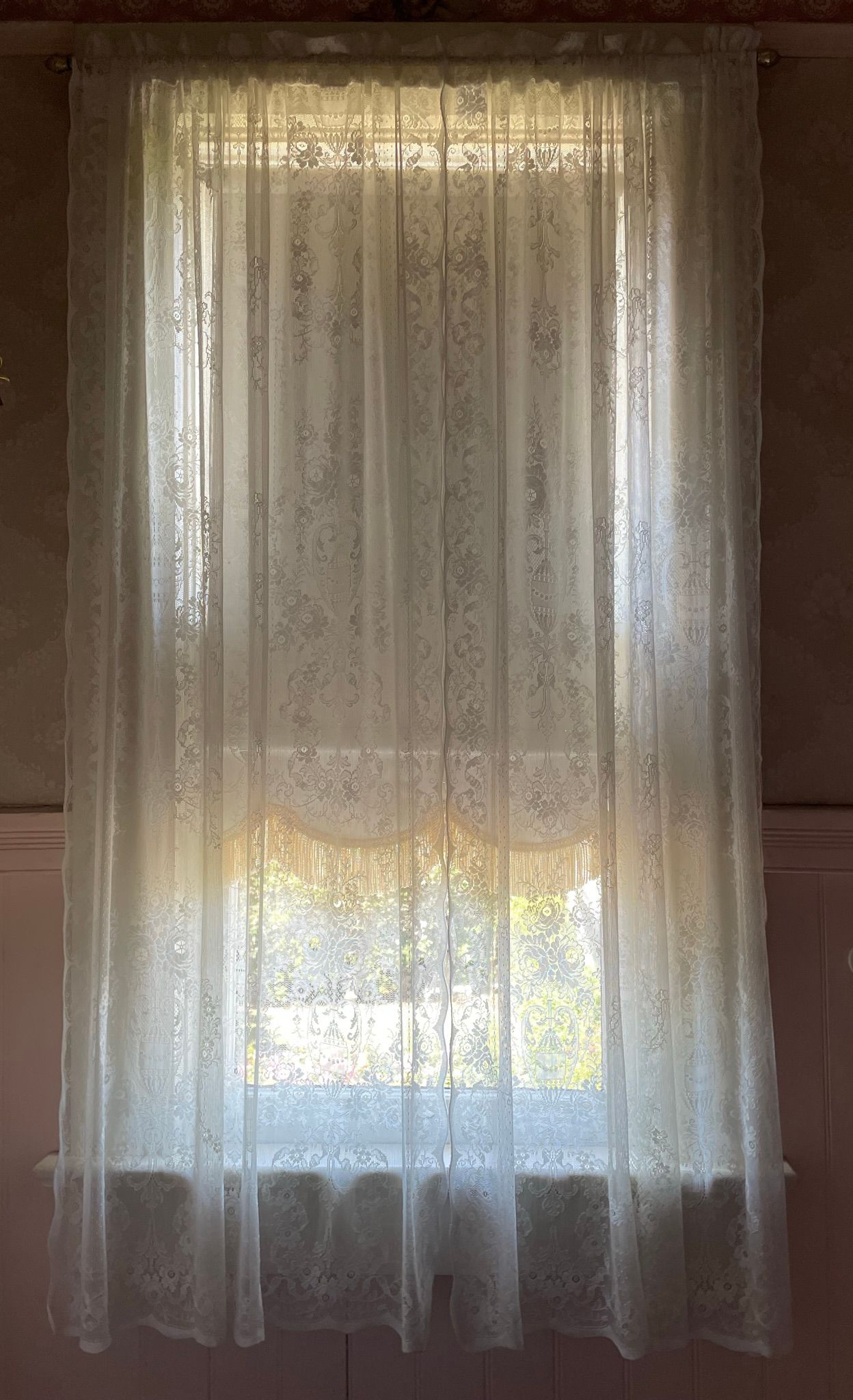 Crochet Sheer Curtain — Oakland, CA — Gaslight Interiors