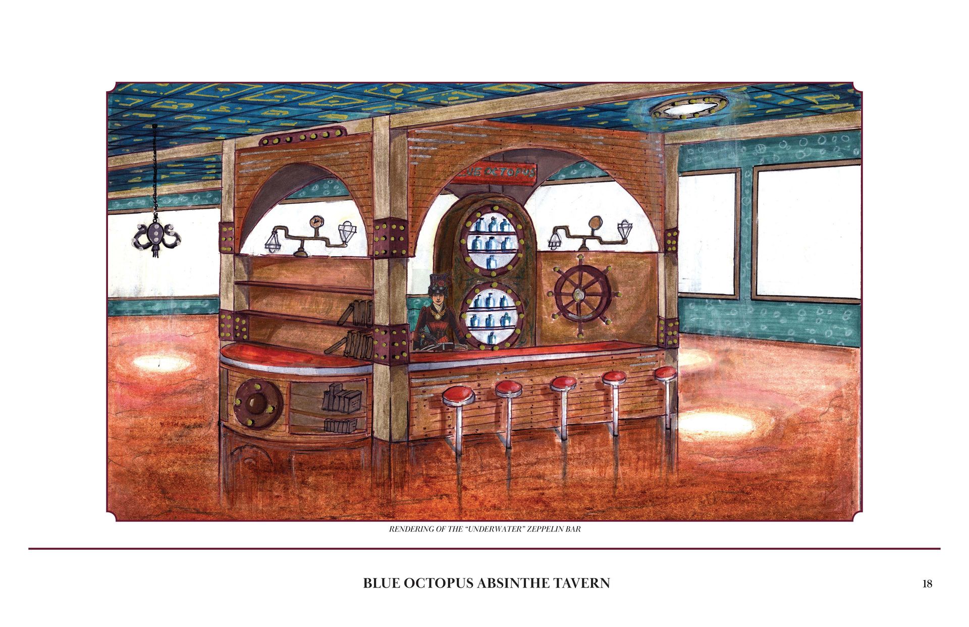 Blue Octopus Bar — Oakland, CA — Gaslight Interiors