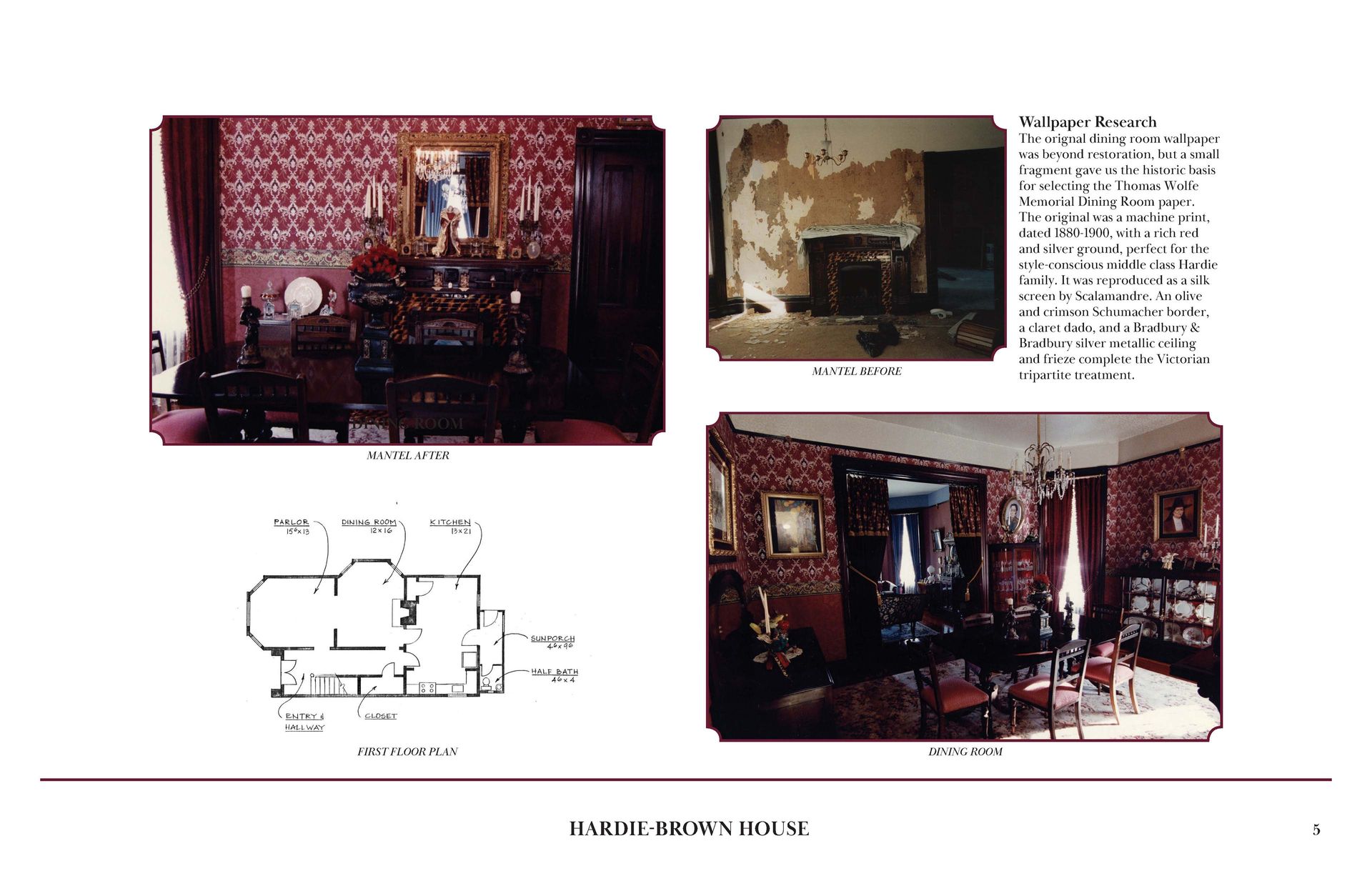 Hardie Brown House Floor Plan — Oakland, CA — Gaslight Interiors