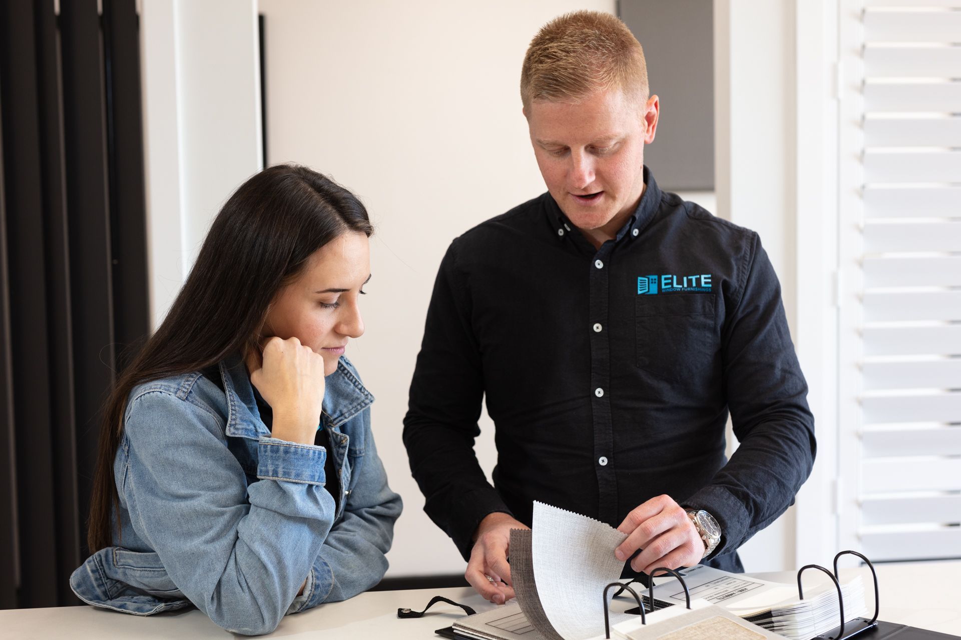 Couch and curtains — Elite Window Furnishings In Fyshwick, ACT