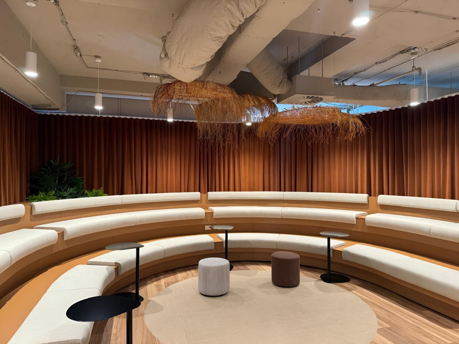 A Large Room With a Lot of Furniture and Curtains — Elite Window Furnishings In Tuggeranong, ACT