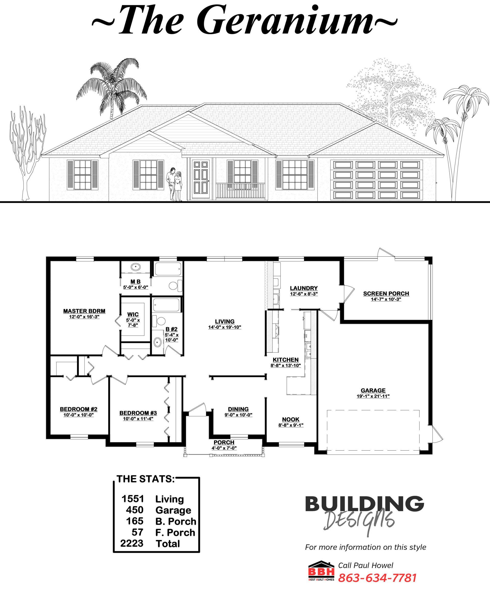 The Geranium — Okeechobee, FL — Best Built Homes