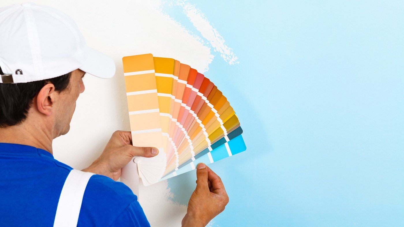 Painter Holding Color Palette — Rock Hall, ML — RB Kessinger Painting