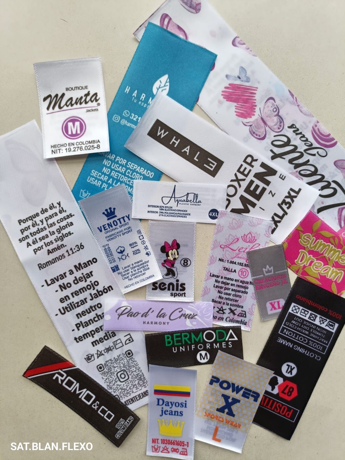 EXPOMARQUILLA BOGOTÁ S. A. S - MARCAS PERSONALES BASE POLIESTER