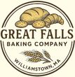 Logo of Great Falls Baking Company: baked goods, wheat stalks, and town name inside a brown circular frame.