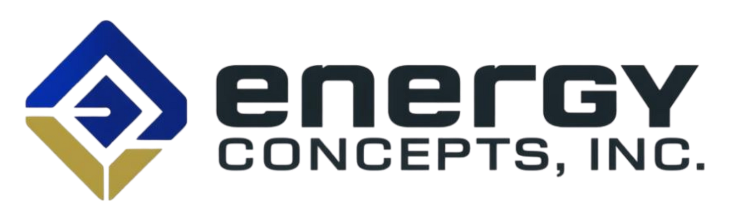 Logo for Energy Concepts, Inc. features a blue and gold diamond.