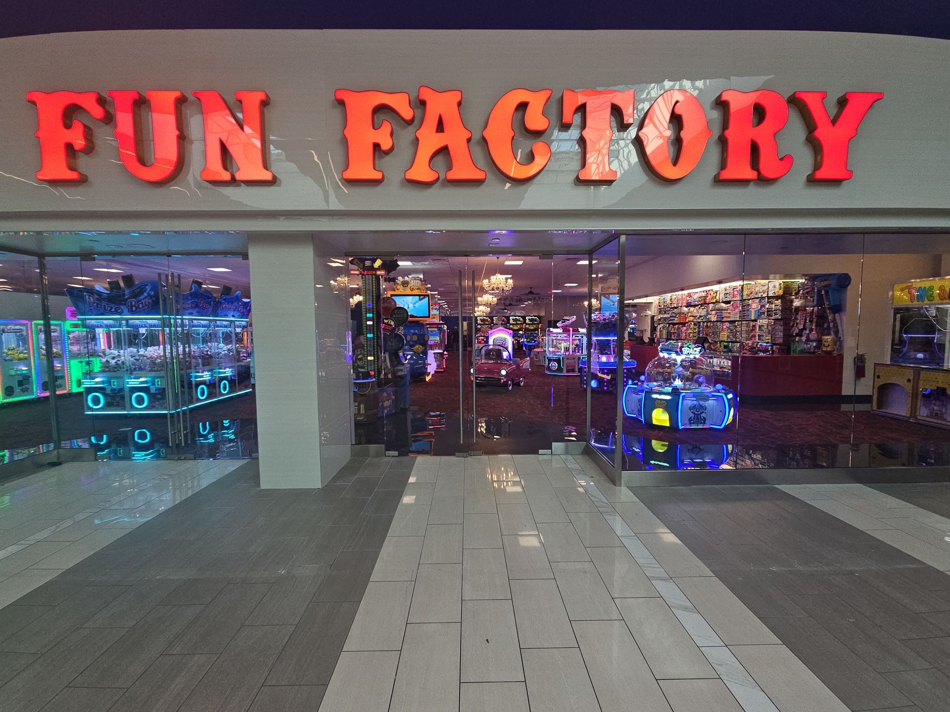 A fun factory store with a lot of toys in it