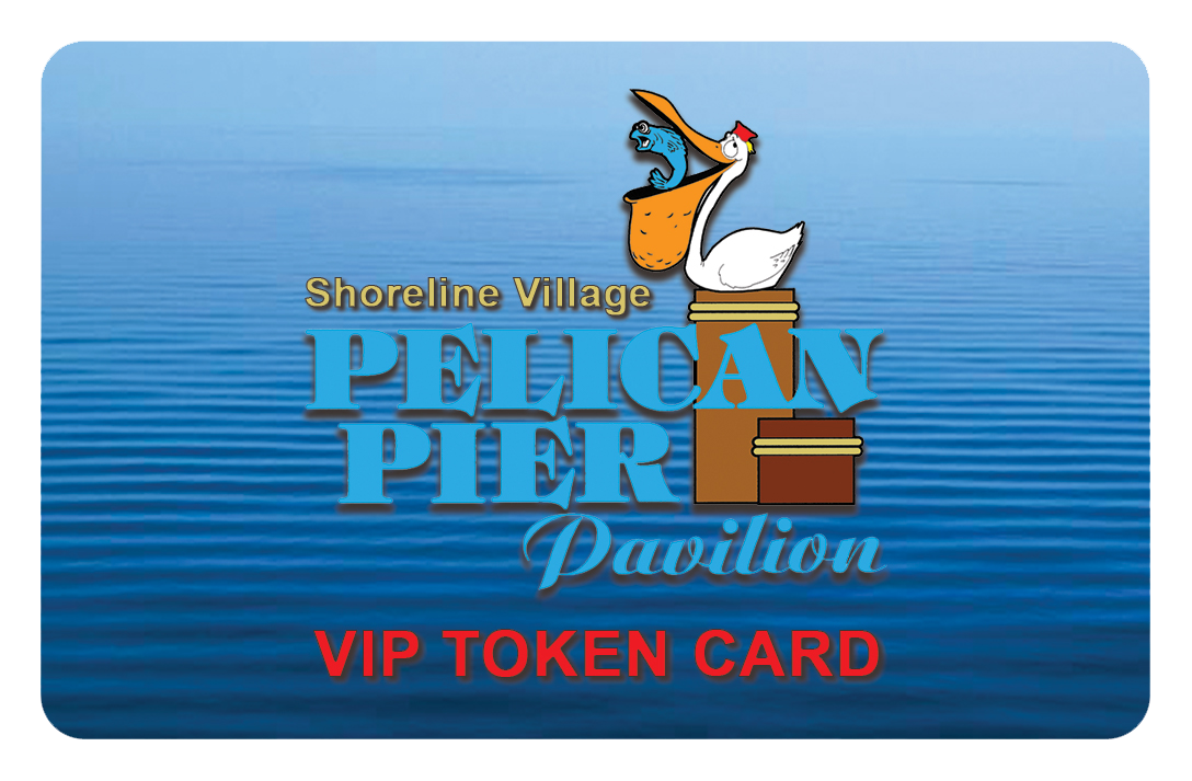 A pelican pier pavilion vip token card