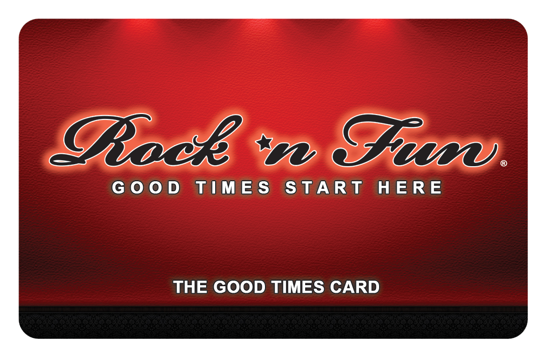 A red rock n fun good times start here the good times card