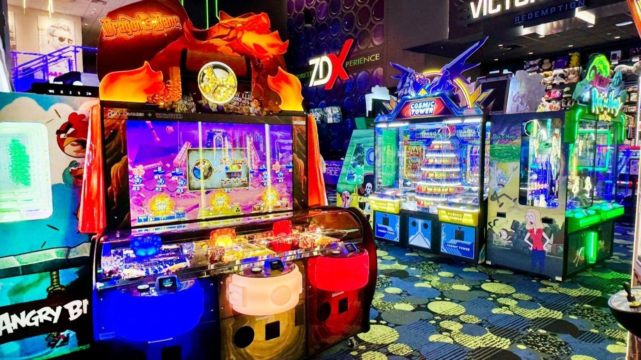 There are a lot of arcade games in this room.