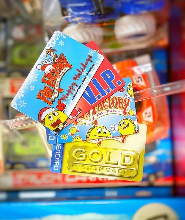 A vip card and a gold card are on display