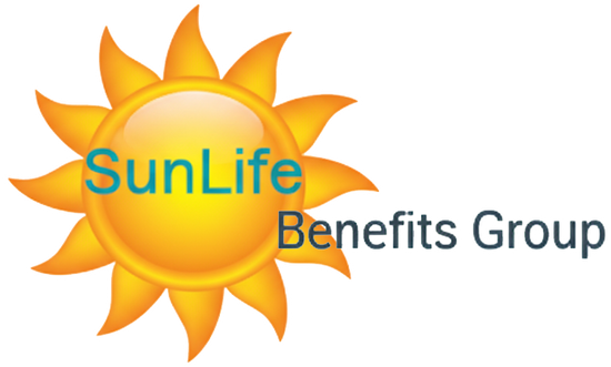 SunLife Benefits Group logo with a bright yellow sun and company name.