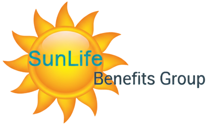 SunLife Benefits Group logo: Yellow sun with text 