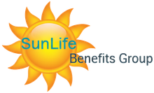 SunLife Benefits Group logo: Yellow sun with text 