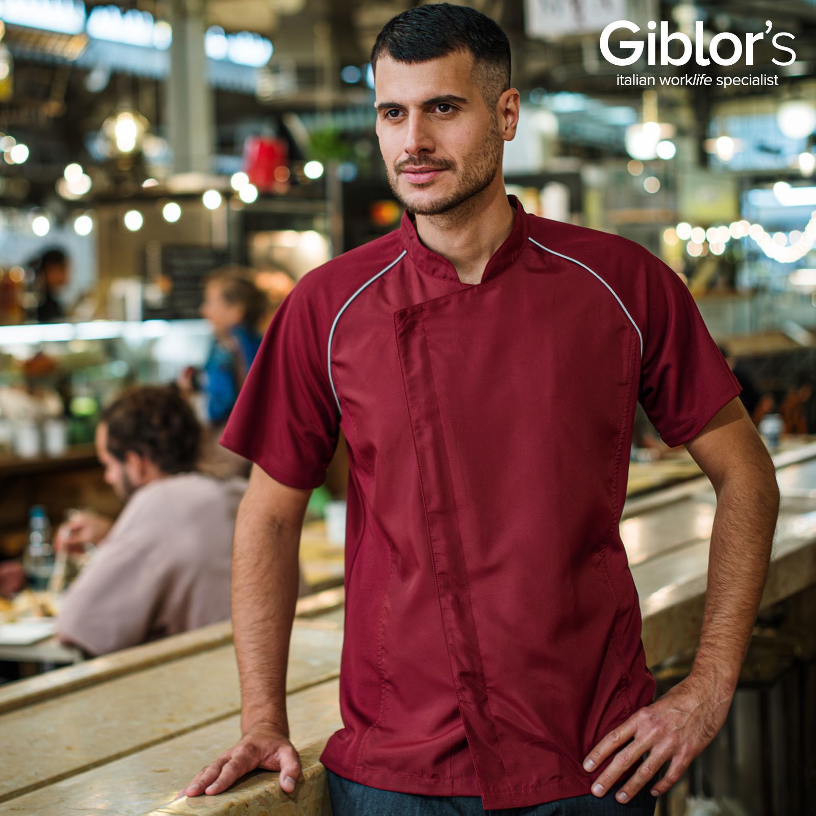 Casacca cuoco bordeaux