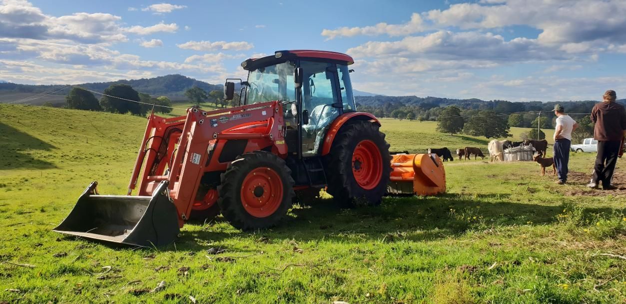 A Tractor With Frontend Loader