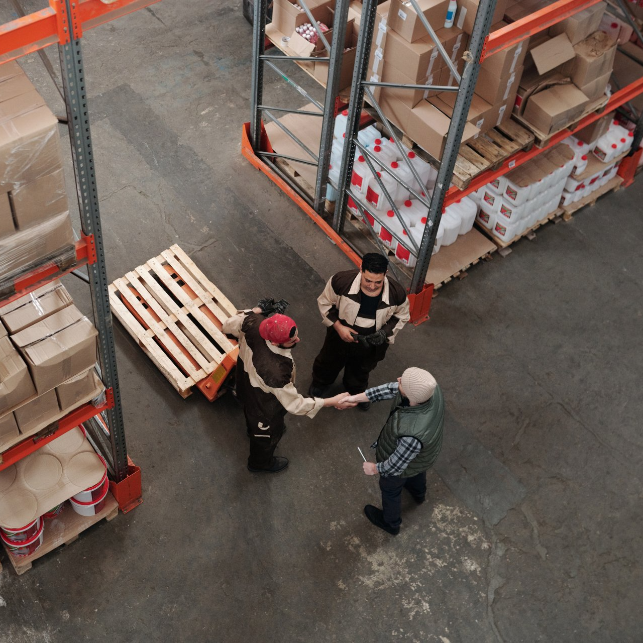 Employees working in a Warehouse
