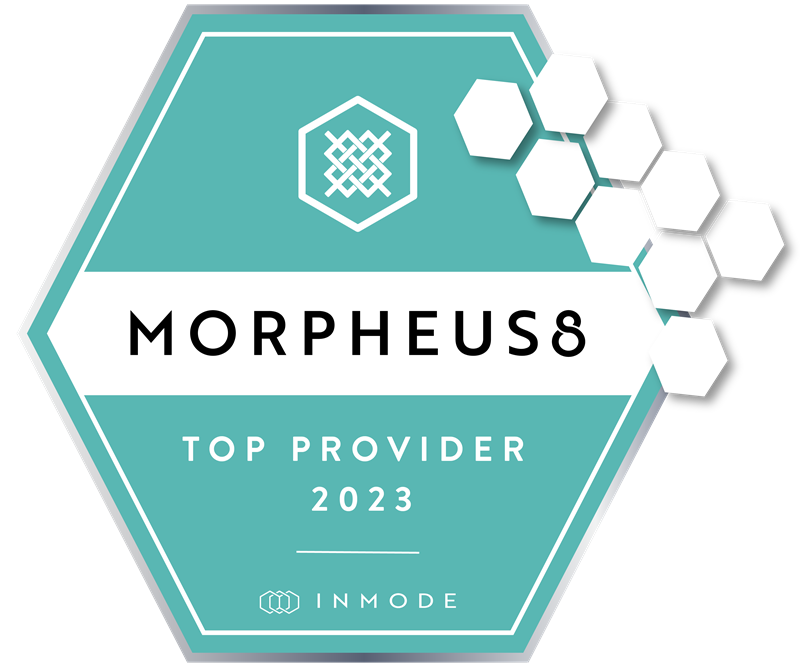 A badge that says morpheus8 top provider 2023